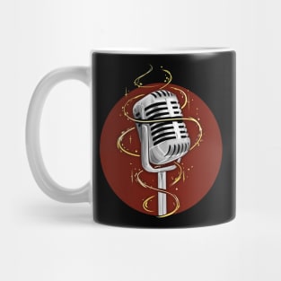 Vintage Singer Musician Retro Microphone Mug